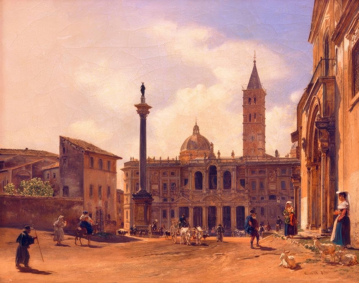 罗马的S.Maria Maggiore广场 作者 阿尔特的鲁道夫