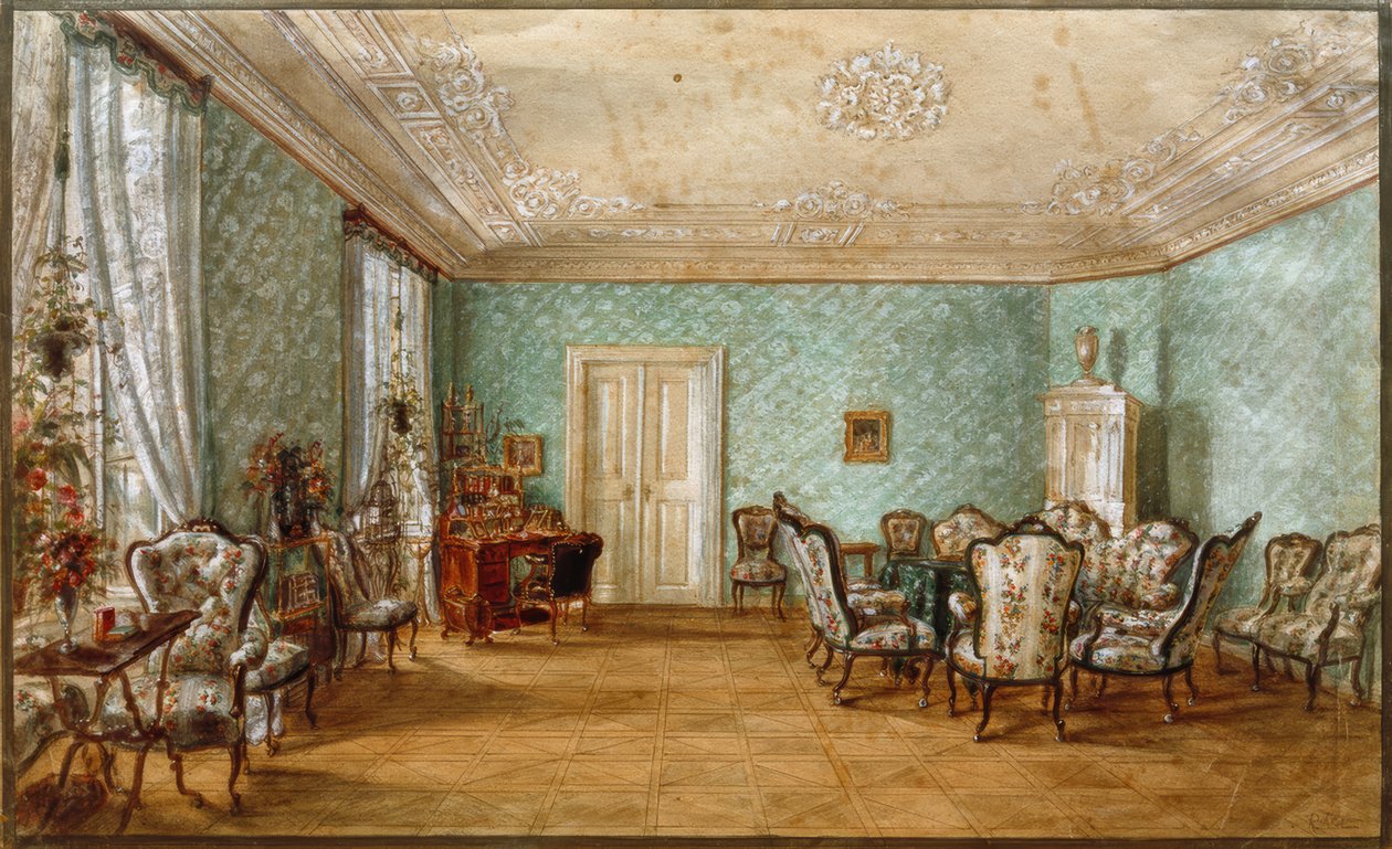 Salon der Fanny Elßler 作者 阿尔特的鲁道夫