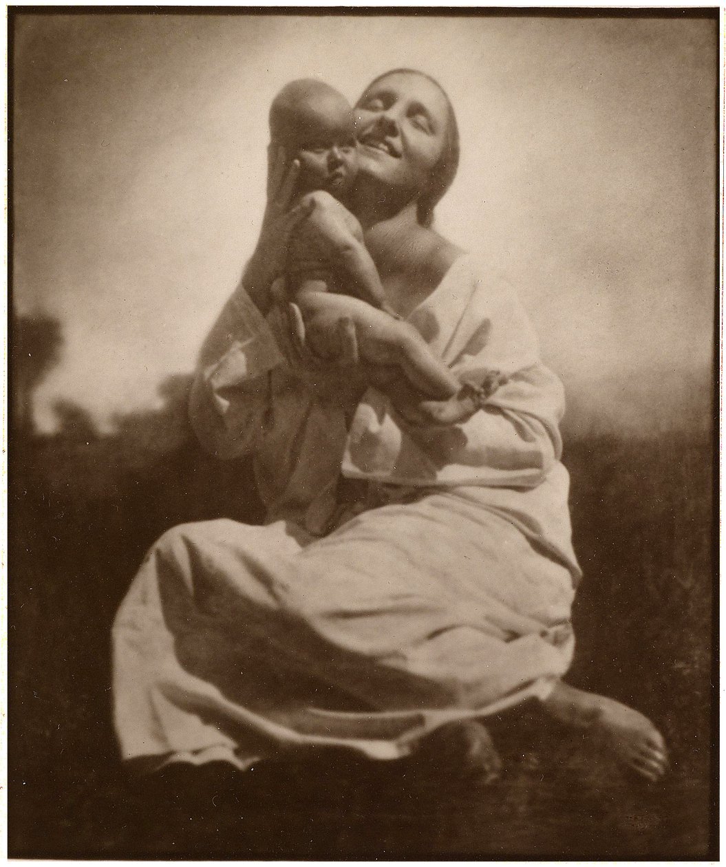 母亲和儿童c.1925 作者 鲁道夫·科皮兹（Rudolph Koppitz）