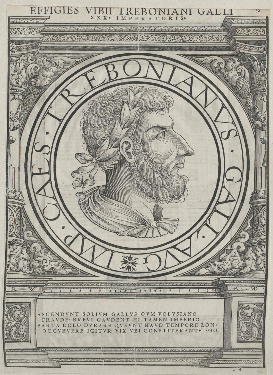 罗马皇帝 Trebonianus Gallus（印刷品） 作者 鲁道夫·维森巴赫