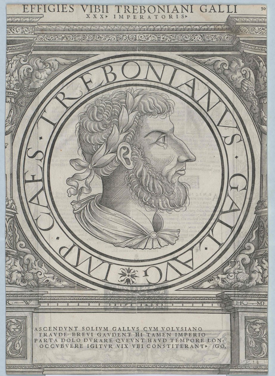 罗马皇帝 Trebonianus Gallus（印刷品） 作者 鲁道夫·维森巴赫