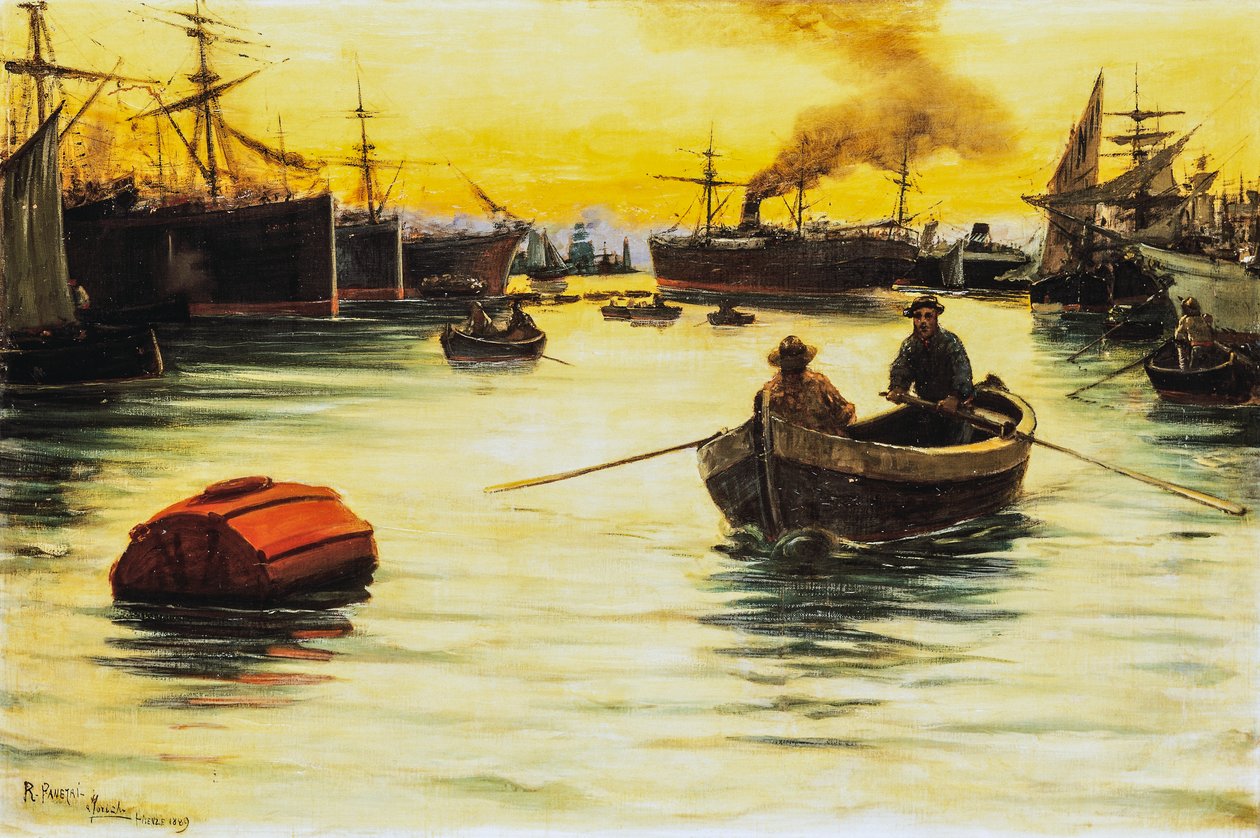 港湾的夕阳 作者 沛纳海（Ruggero Panerai）