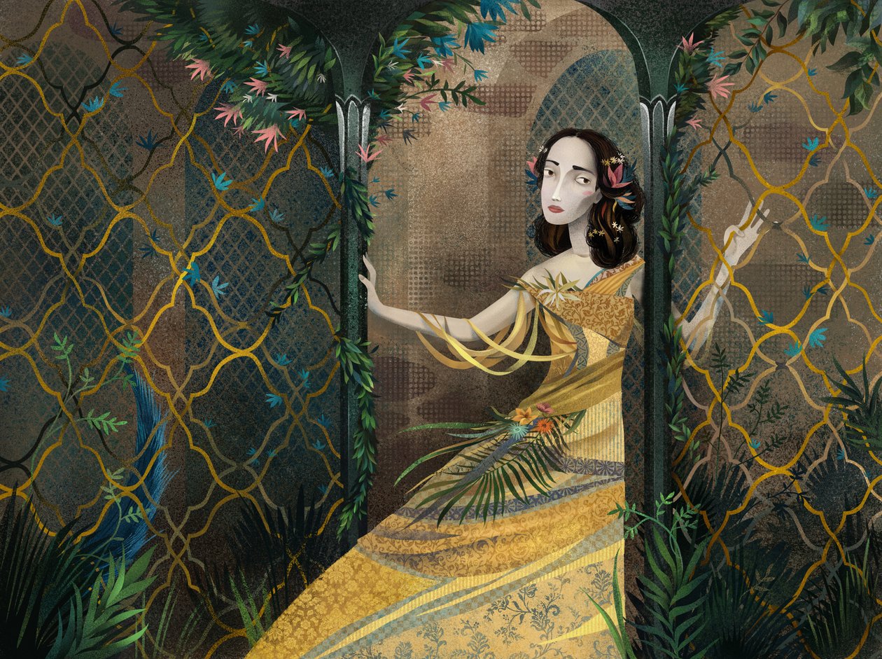 秘密花园，2014（混合媒体） 作者 露娜（Runa Anastasiya Rudaya）