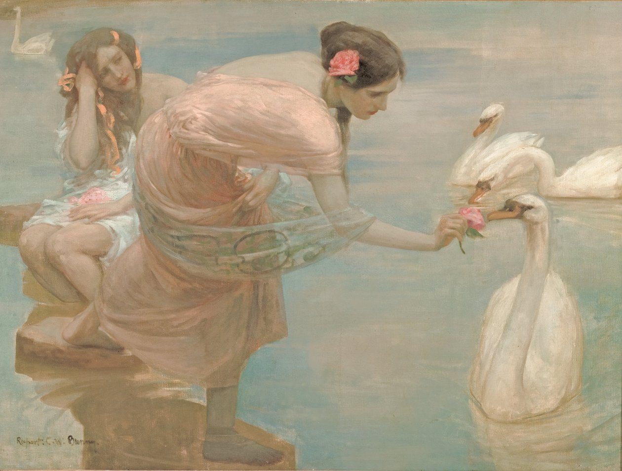一个夏日的早晨 作者 鲁珀特·兔子（Rupert Bunny）