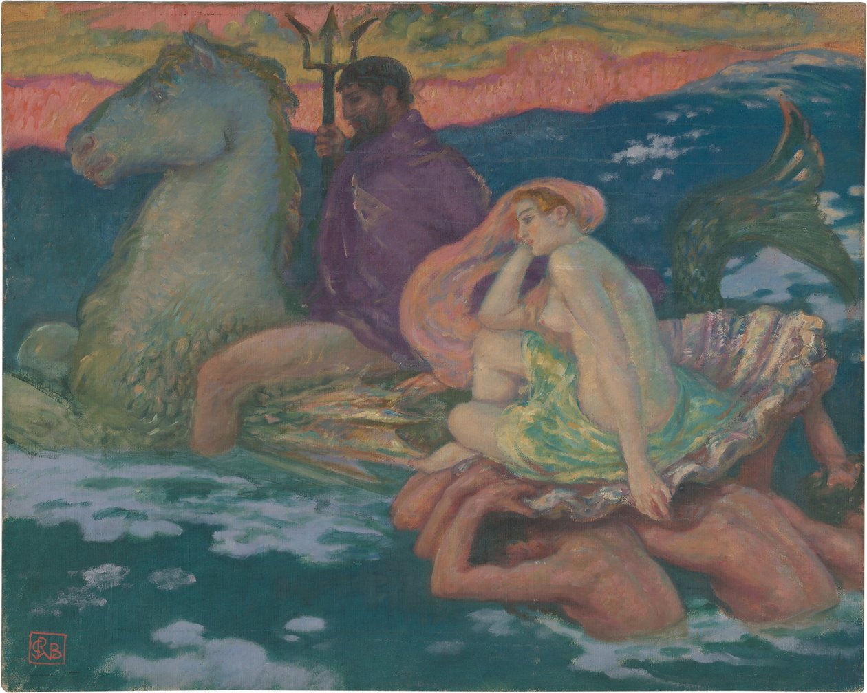 波塞冬和Amphitrite 作者 鲁珀特·兔子（Rupert Bunny）