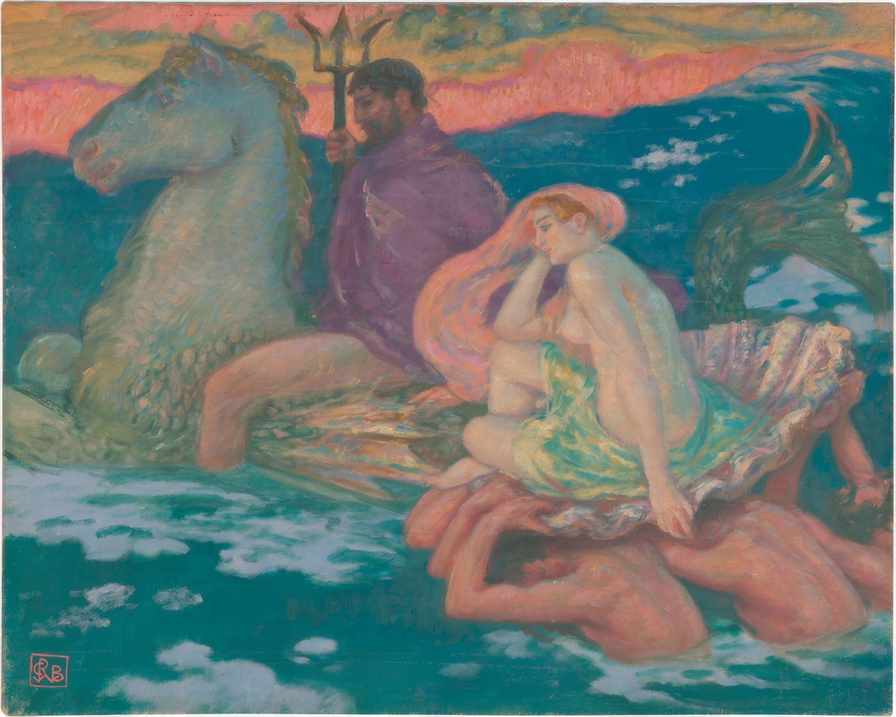 Poseidon and Amphitrite 作者 鲁珀特·兔子（Rupert Bunny）