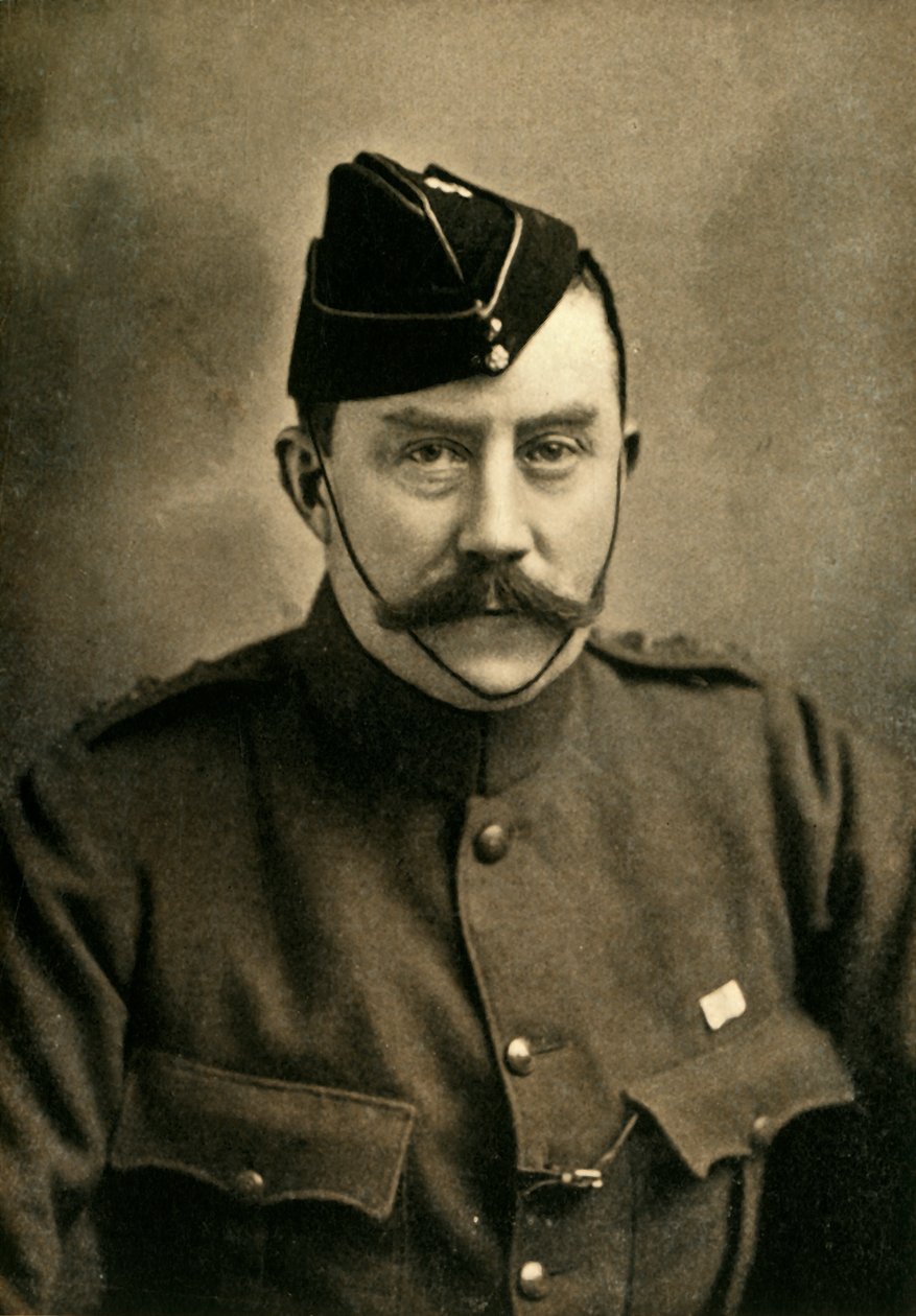 帝国女骑兵队的切萨姆上校"，1901年。 作者 罗素和儿子