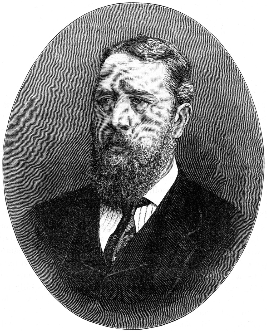 斯宾塞·康普顿·卡文迪许（Spencer Compton Cavendish），英国自由党政治家哈丁顿侯爵，1900年。 作者 罗素和儿子
