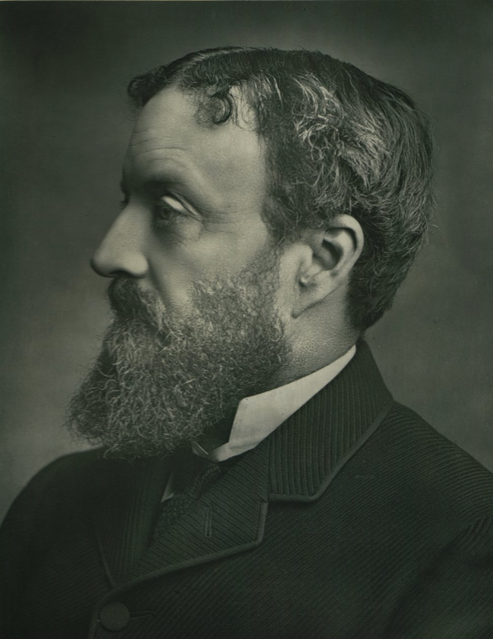右派迈克尔·爱德华·希克斯爵士（Michael Edward Hicks-Beach）爵士，男爵，约1899年。 作者 罗素和儿子