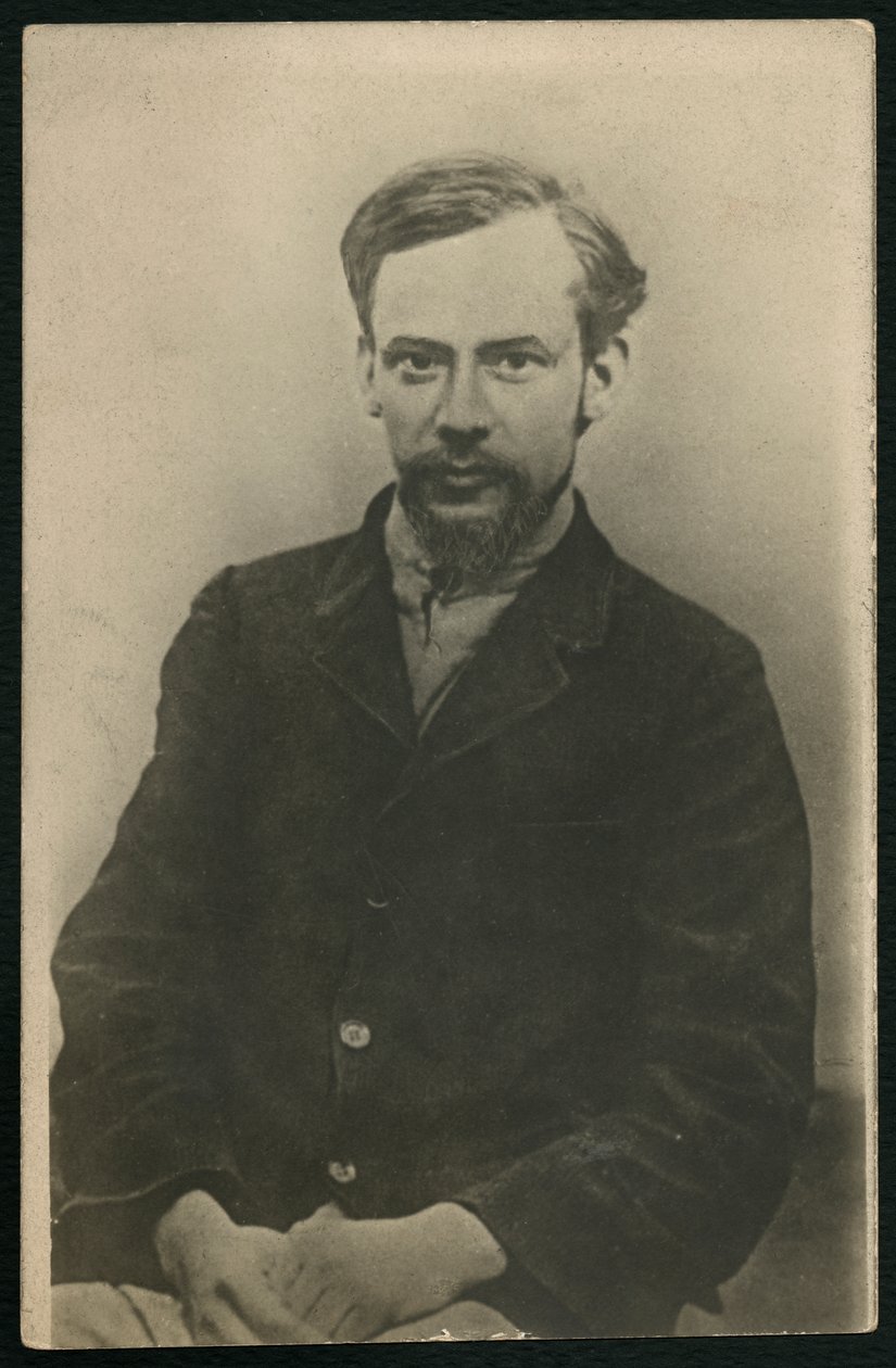 Fyodor Mikhaylovich Dostoievsky（photolitho）的肖像 作者 俄罗斯摄影师