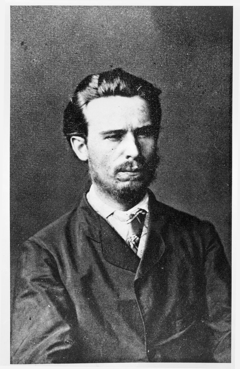 Sergei Nechaev的肖像（1847-82） 作者 俄罗斯摄影师