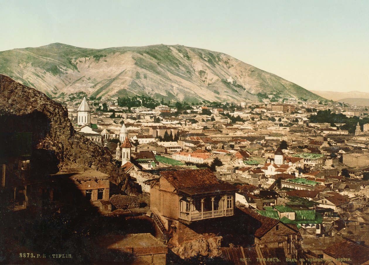 第比利斯的复古明信片，1890年代 作者 俄罗斯摄影师