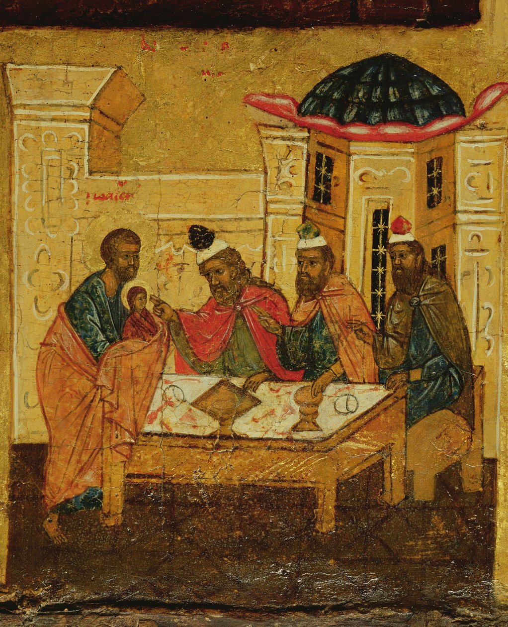 图标描绘了玛吉的崇拜，1550年 作者 俄语学校