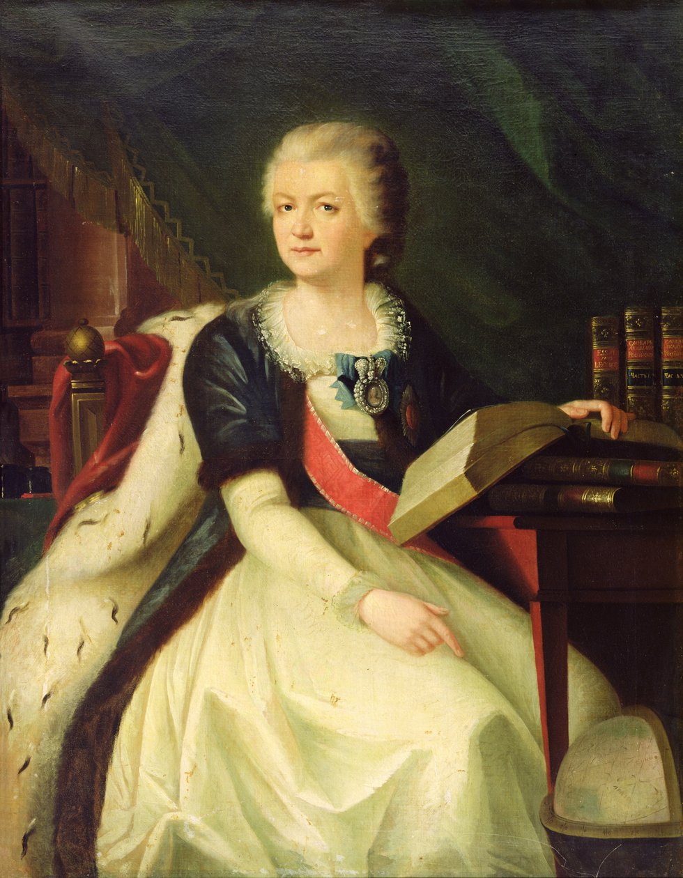 Yekaterina R. Vorontsova-Dashkova公主的肖像 作者 俄语学校