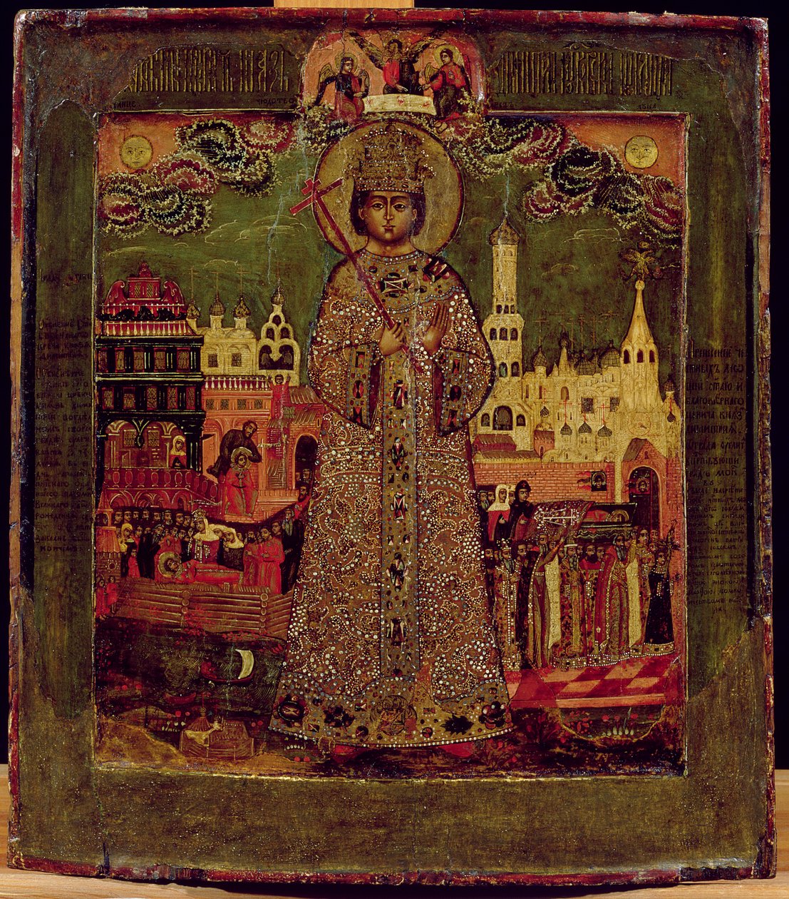 Tsarevitch Dmitry Ivanovich（面板上的蛋彩画） 作者 俄语学校