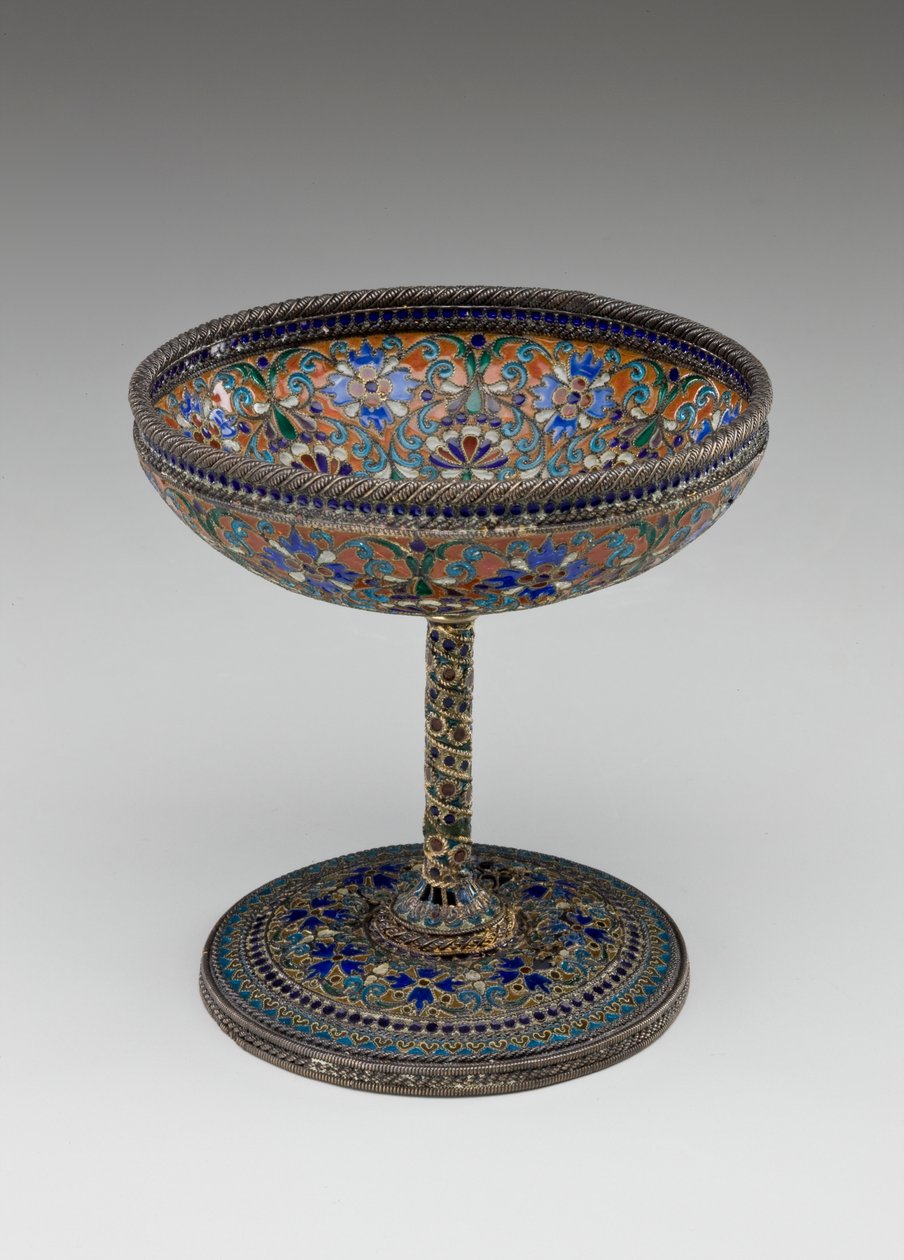 高脚杯，1880年（珐琅） 作者 俄语学校