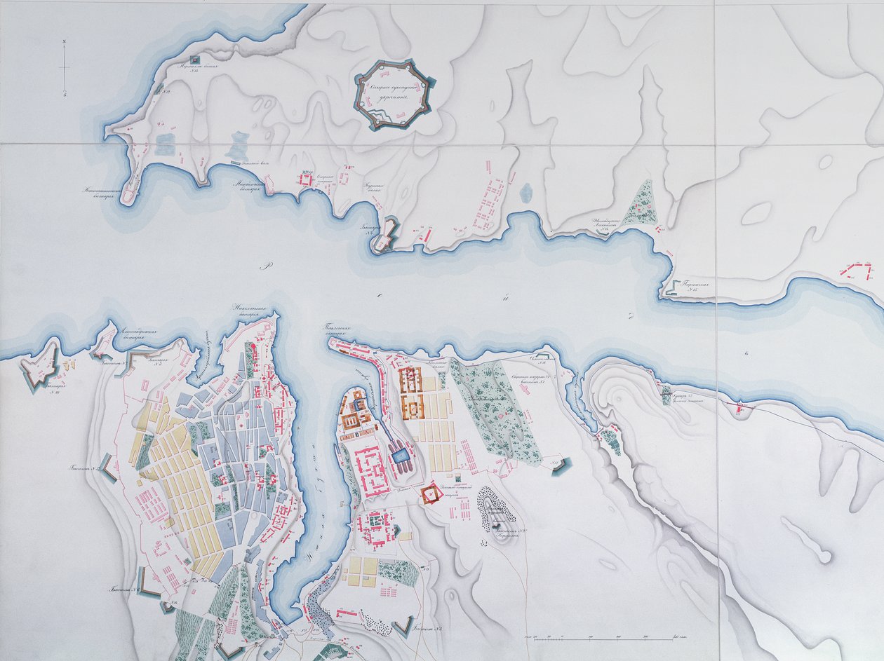 1854年塞瓦斯托波尔地图 作者 俄语学校