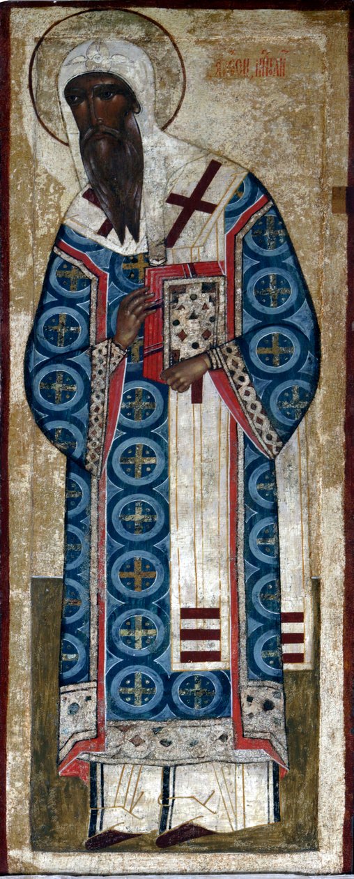 Saint Metropolit Alexius，16世纪。   作者 俄罗斯图标。