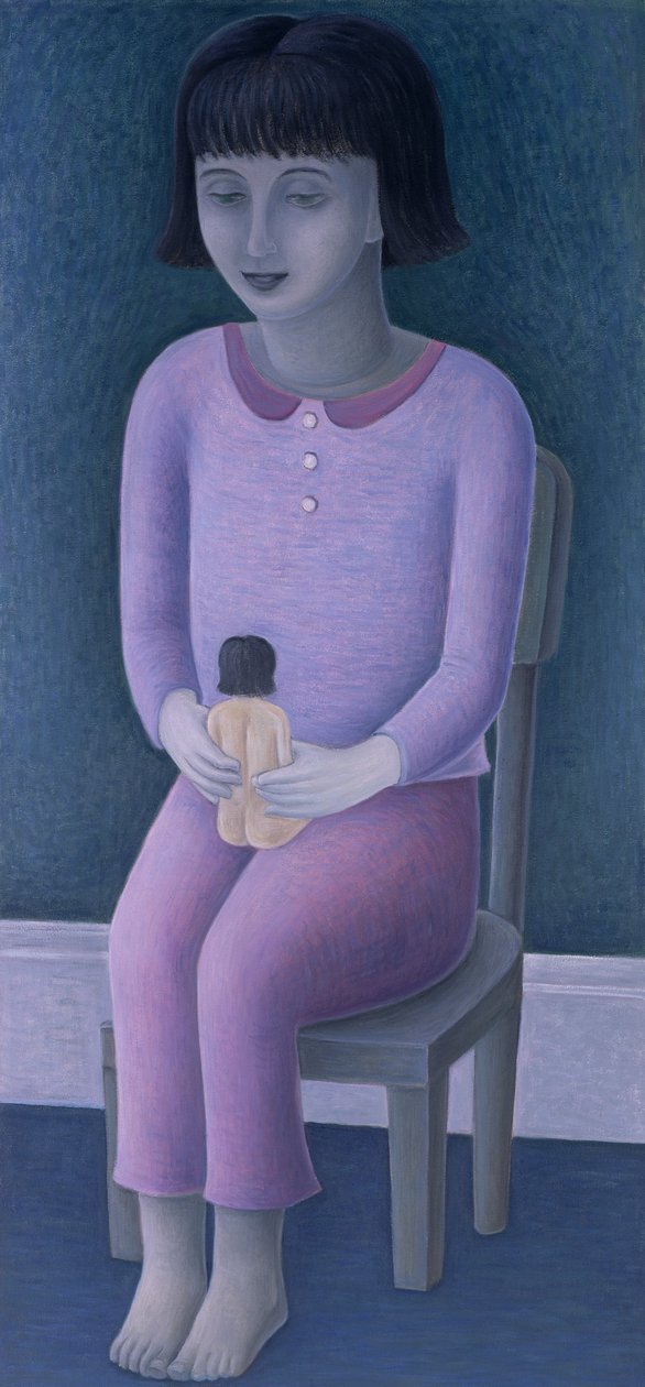 女孩和娃娃，2003年 作者 露丝·艾迪纳尔