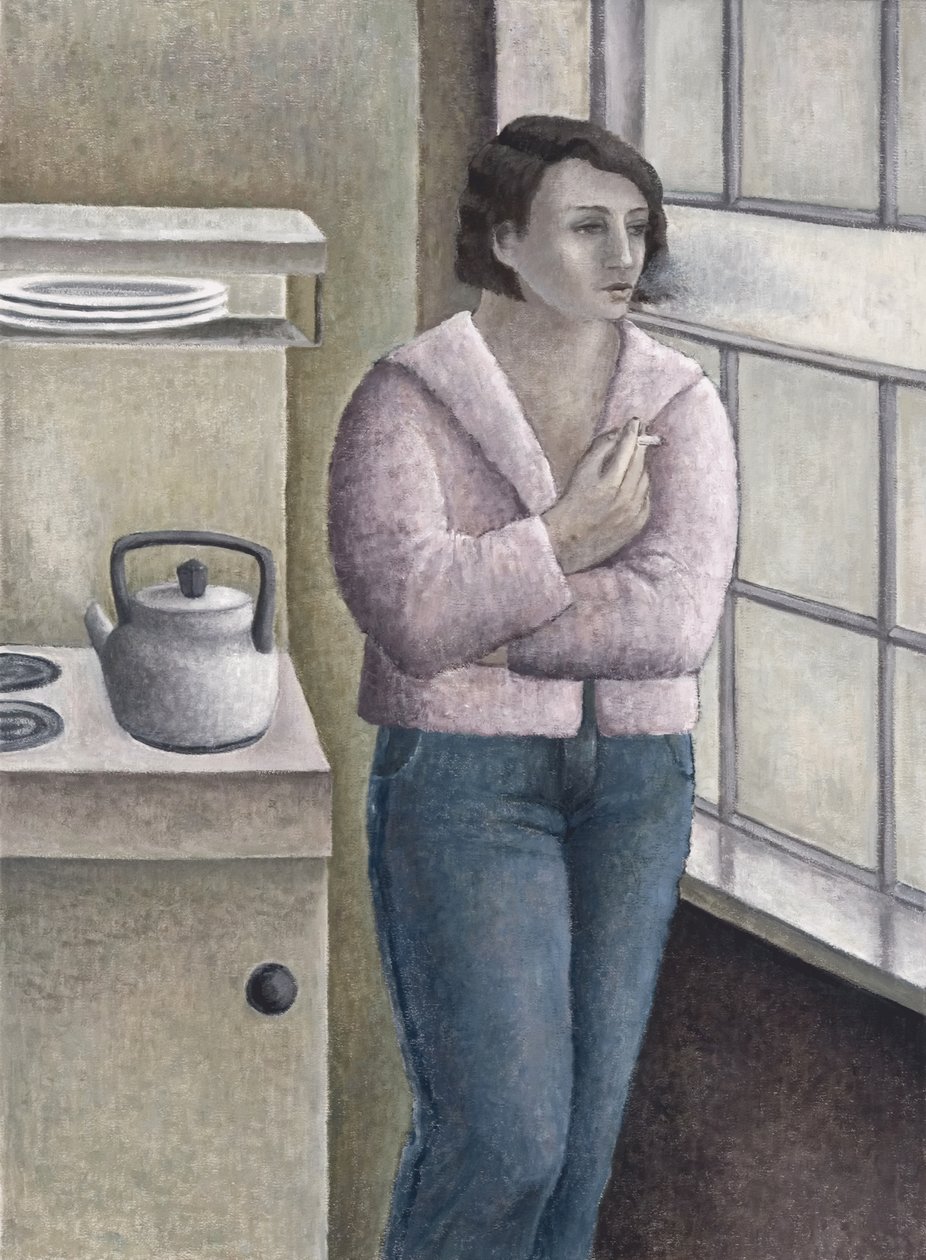 女人吸烟，1996年 作者 露丝·艾迪纳尔