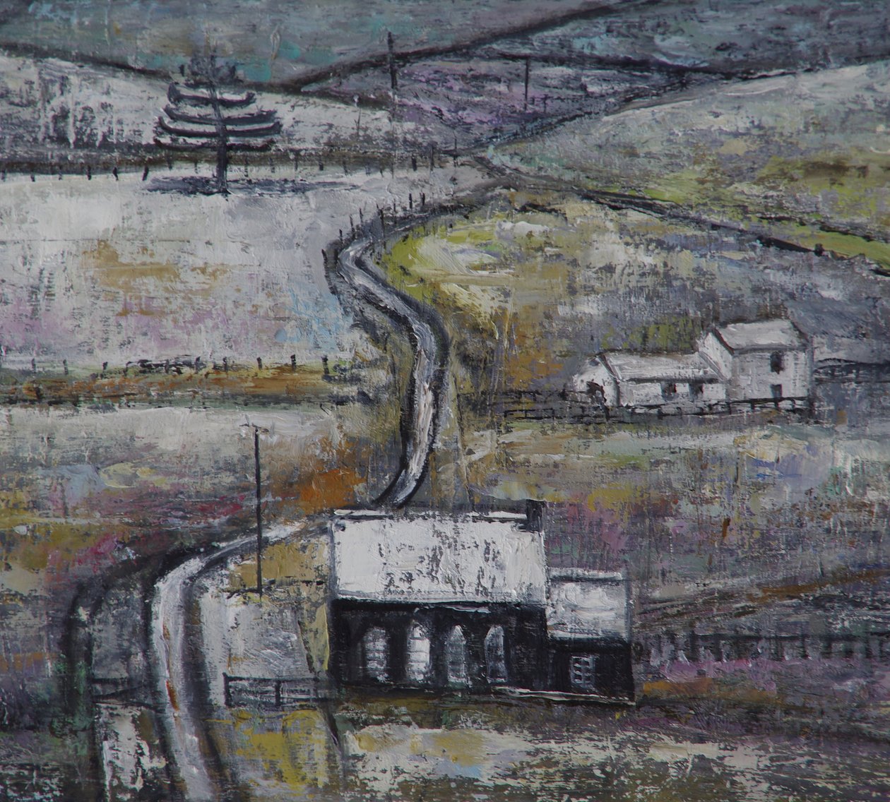 Winter Scene with Chapel (detail) 作者 露丝·艾迪纳尔
