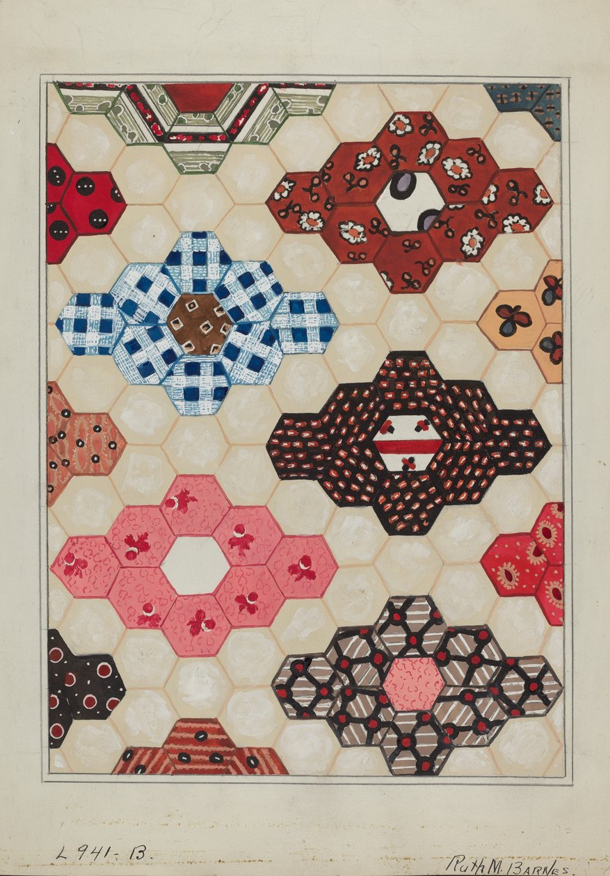 被子1部，约1936年。 作者 露丝·M·巴恩斯