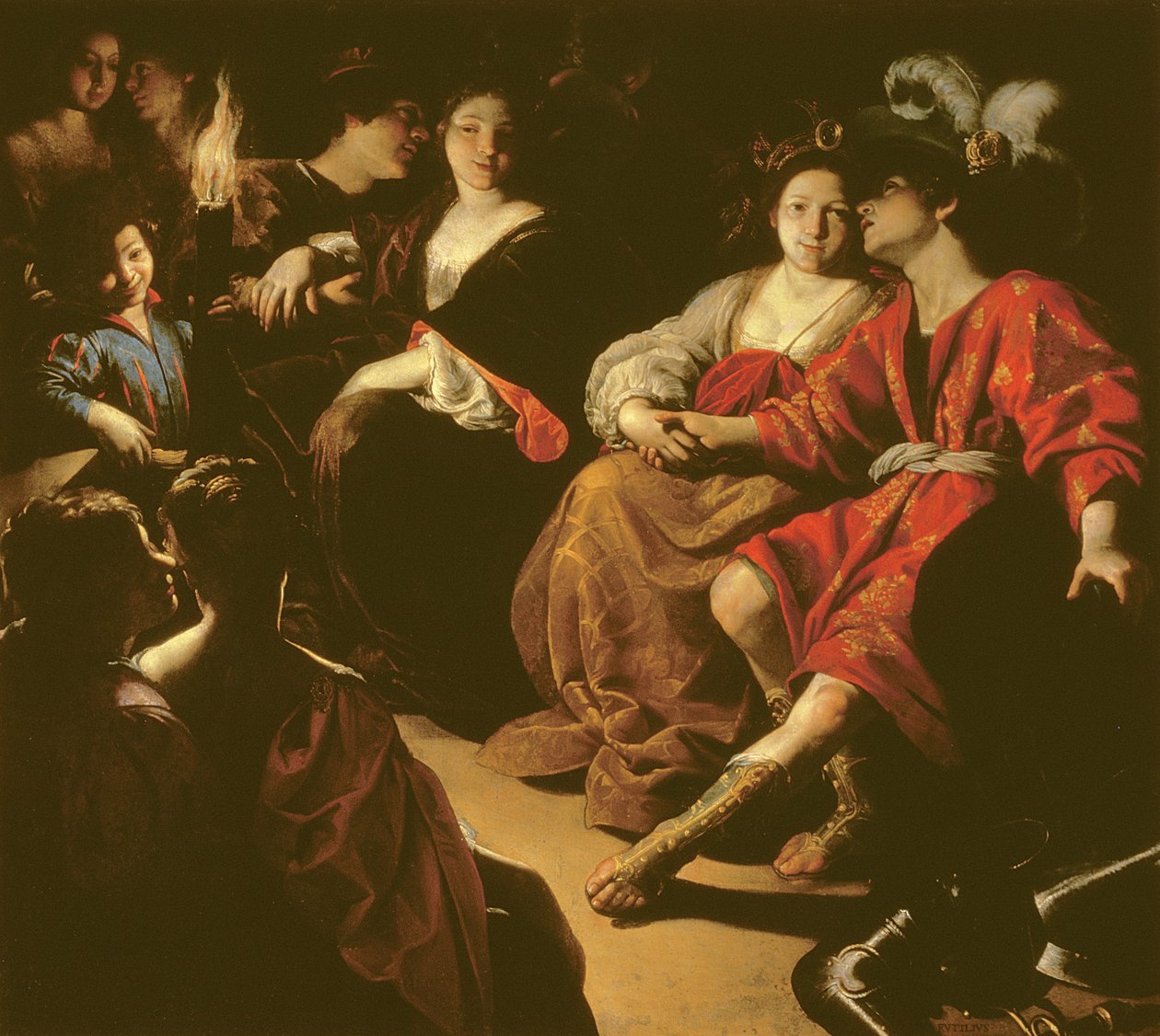 Ruggiero 和 Alcina，或新婚夫妇的重聚 作者 罗蒂里奥·曼内蒂（Rutilio Manetti）