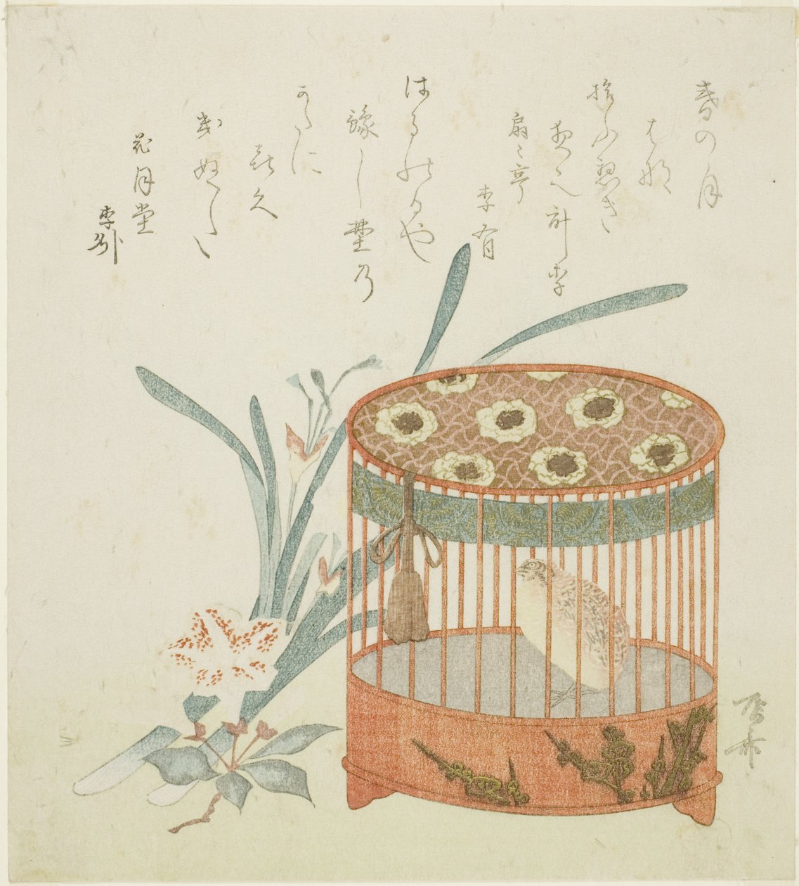 鸟笼和鲜花 作者 龙宫京心斋