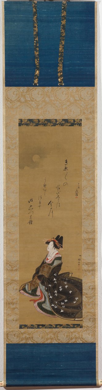 宫女坐观满月 作者 龙宫京心斋