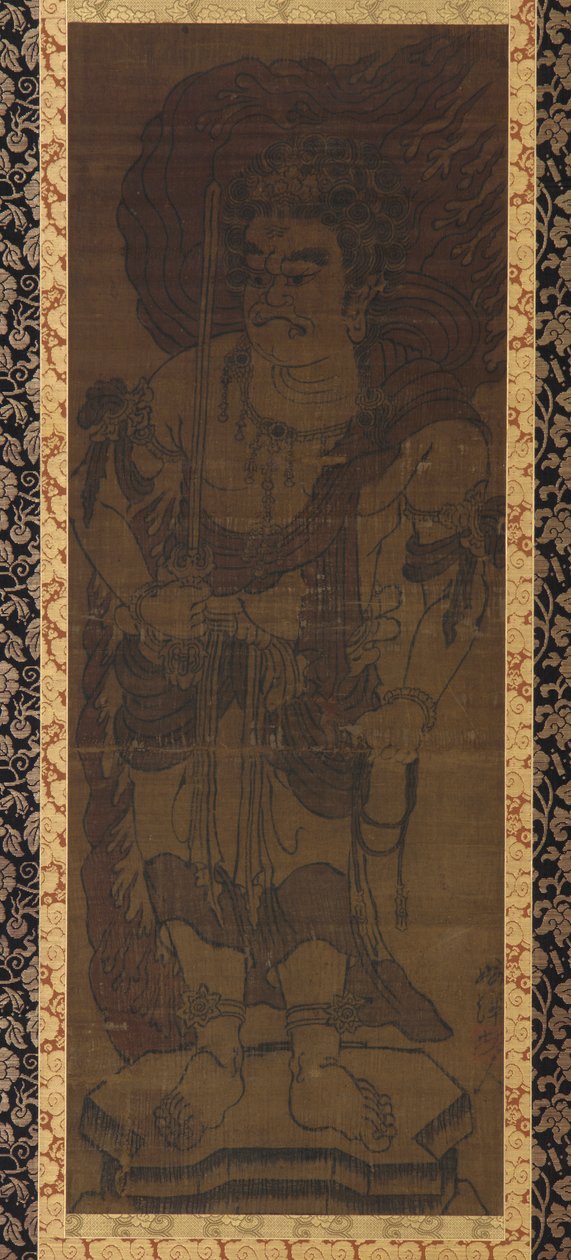 佛教神灵：福道明王，镰仓时期，1308-1388。 作者 柳州修拓