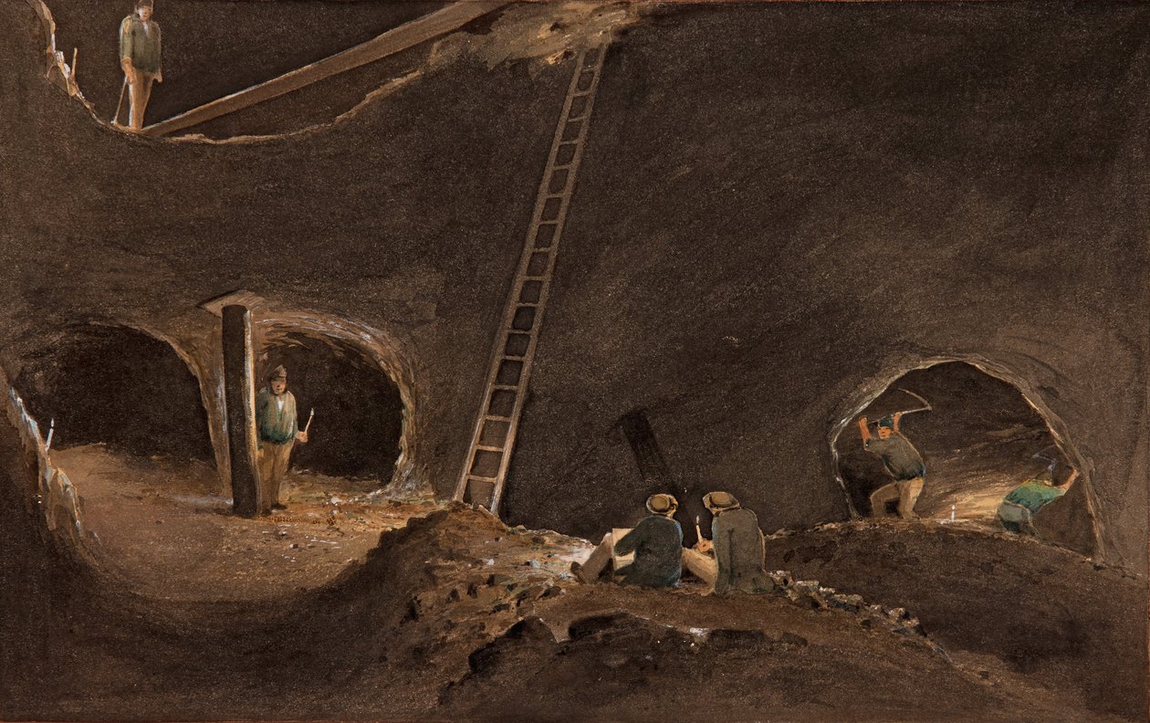 Nealess Stopes，Burra Burra矿，1847年4月12日 作者 圣吉尔