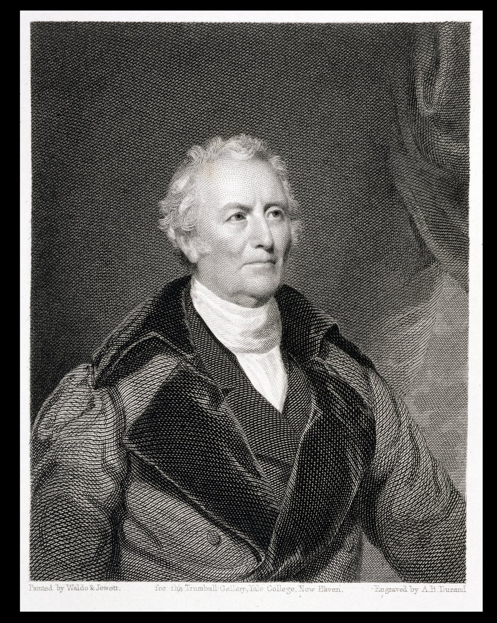 John Teumbull（1756-1843）由Asher Brown Durand（1796-1886）刻 作者 SL和Jewitt，TOS Waldo