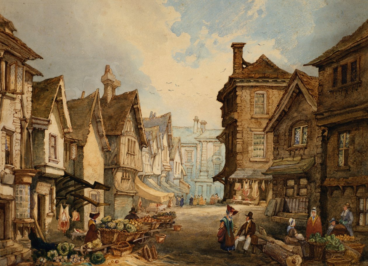 Butchers Row，Coventry，来自北端 作者 SR线