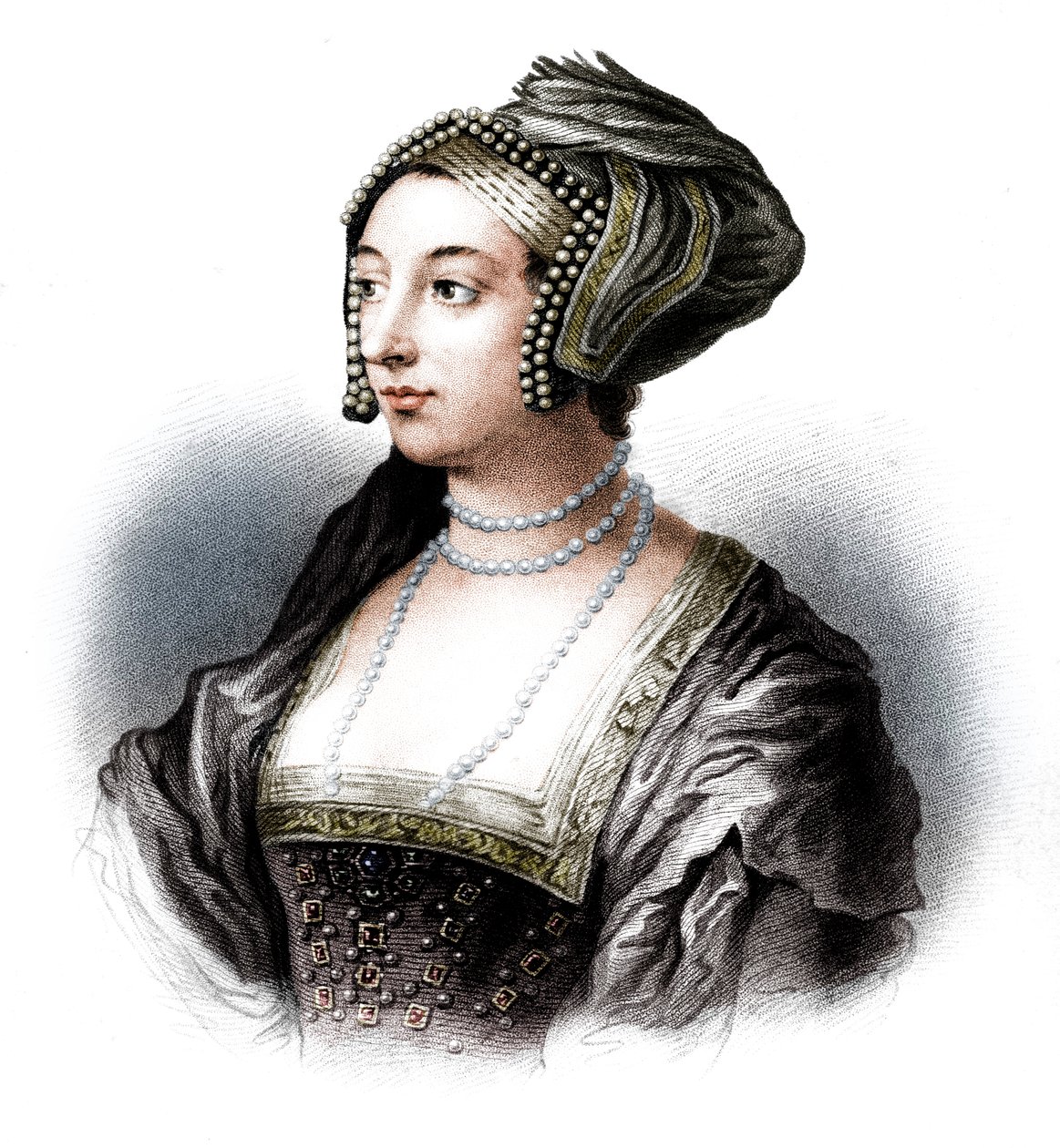 安妮·博林（Anne Boleyn），亨利八世的第二任妻子，19世纪 作者 弗里曼