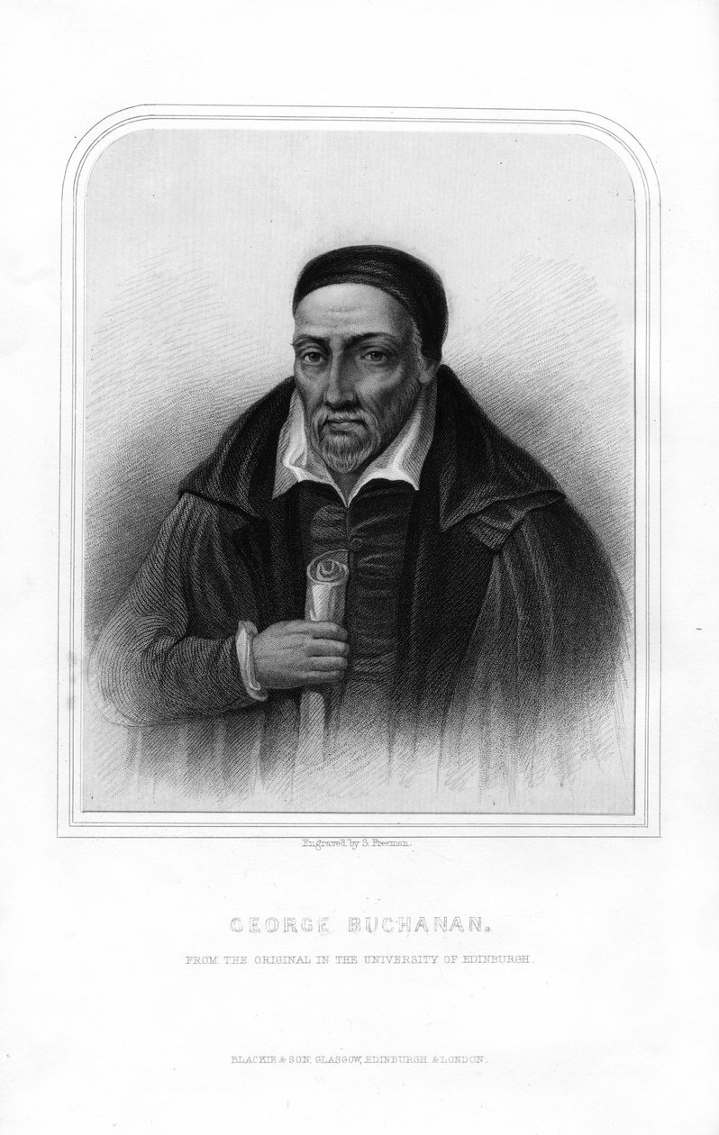 乔治·布坎南（George Buchanan），苏格兰历史学家和人文主义学者，1870年。 作者 弗里曼