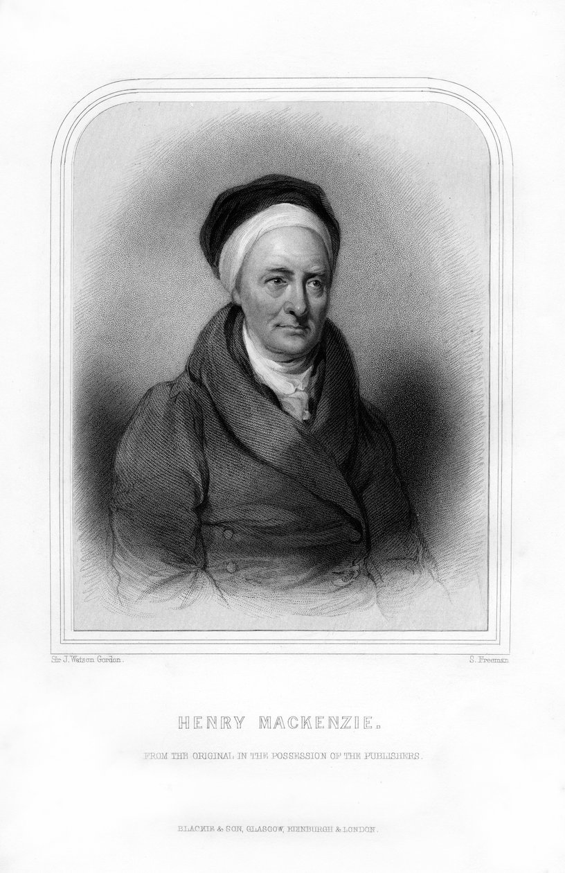 亨利·麦肯齐（Henry Mackenzie），苏格兰小说家和杂种作家，1870年。 作者 弗里曼