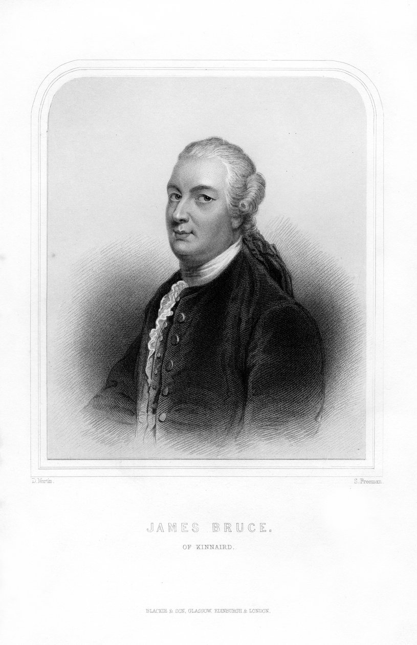 詹姆斯·布鲁斯（James Bruce），苏格兰旅行者和旅行作家，1870年。 作者 弗里曼