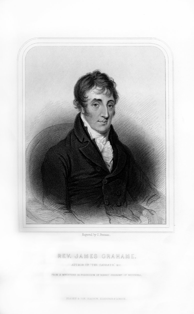 苏格兰诗人詹姆斯·格雷厄姆（James Grahame）牧师，1870年。 作者 弗里曼