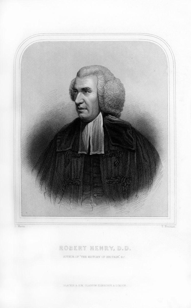 罗伯特·亨利（Robert Henry），苏格兰历史学家，1870年。 作者 弗里曼