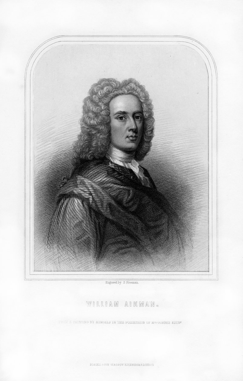 威廉·艾克曼（William Aikman），苏格兰著名肖像画家，1870年。 作者 弗里曼