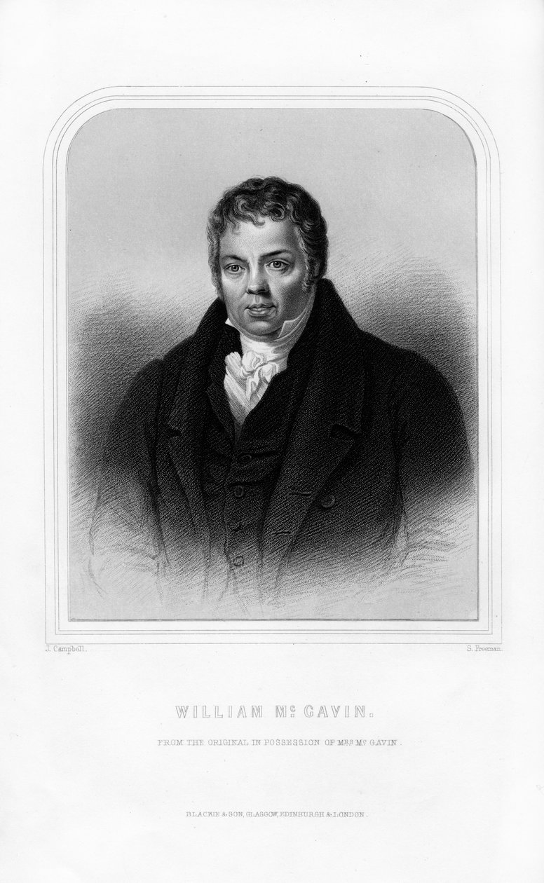 威廉·麦加文（William McGavin），苏格兰争议论者，1870年。 作者 弗里曼