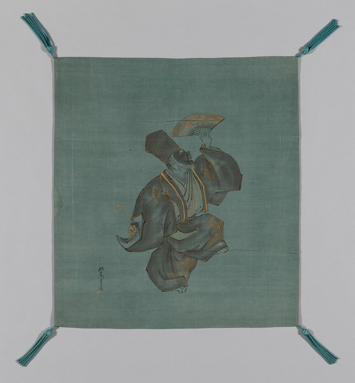 福草礼品盖，日本，江户时代后期1789-1868，19世纪初 作者 佐伯鉴良