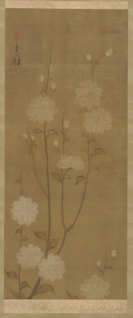 下垂的樱花，江户时代，18世纪中叶至19世纪初。 作者 酒井保一