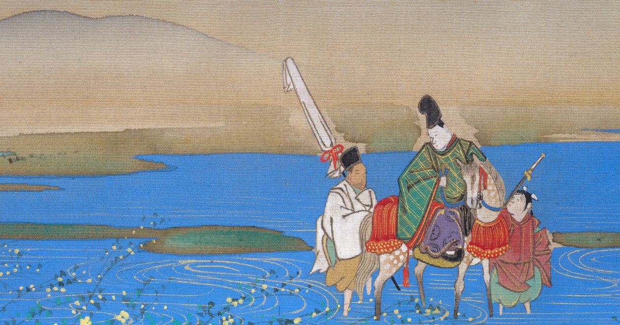 六玉河-玉川，大约1839年。 作者 酒井O