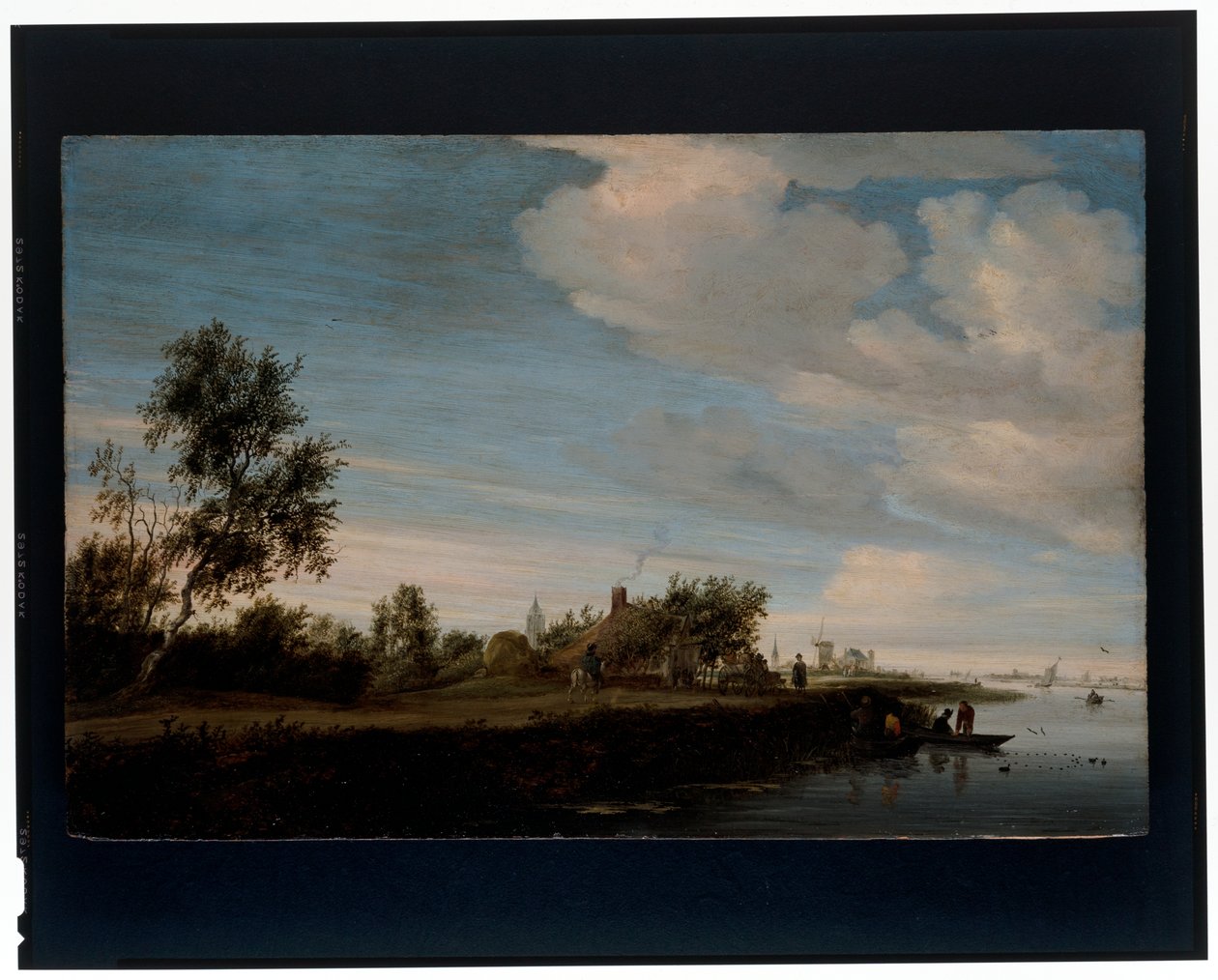 河边的房子 作者 Salomon van Ruisdael或Ruysdael