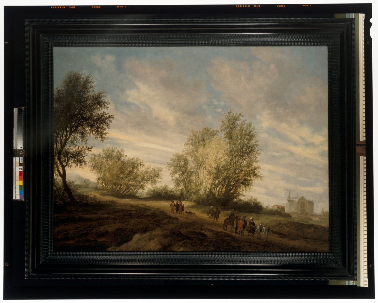 林中风景与井中救出的约瑟 作者 Salomon van Ruisdael或Ruysdael