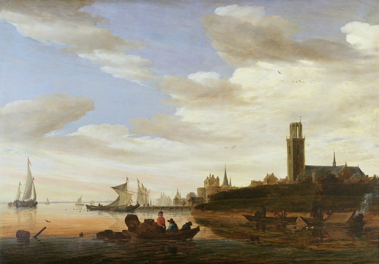 哈勒姆，1667年 作者 Salomon van Ruisdael或Ruysdael