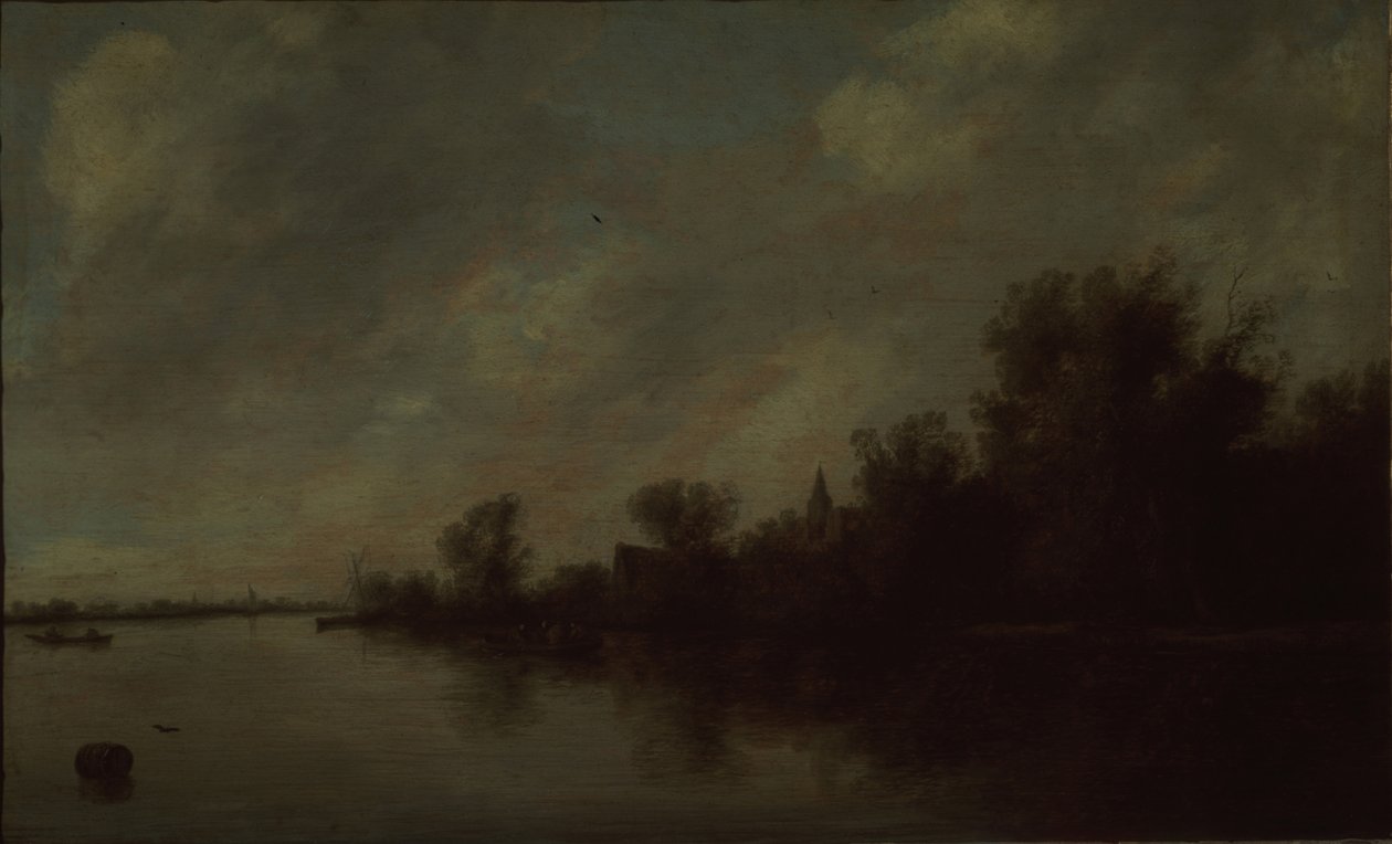 河景，1631年 作者 Salomon van Ruisdael或Ruysdael