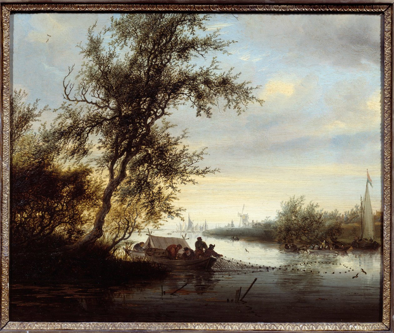 Solomon Van Ruisdael (Ruysdael) (1600-1670) (ec.flam.) 17 世纪贡比涅，城堡博物馆 作者 Salomon van Ruisdael或Ruysdael