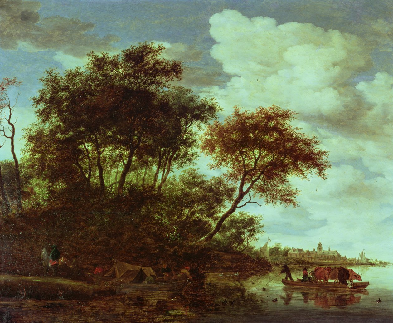图片不明 作者 Salomon van Ruisdael或Ruysdael